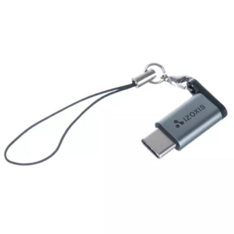 Adaptér OTG Micro USB 2.0 USB Type-C se šňůrkou Izoxis D342E