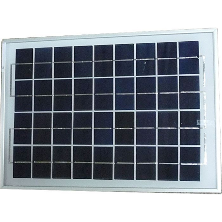 Fotovoltaický solární panel 12V/10W polykrystalický 370x250x17mm G949