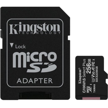 Paměťová karta KINGSTON micro SDHC 256GB Class 10 + adaptér V362D