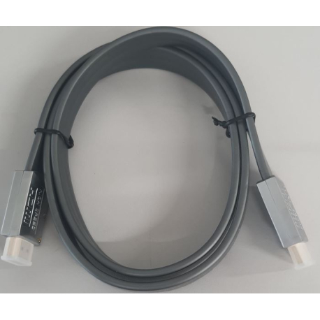 Kabel HDMI(A)-HDMI(A) 1,5m TechWise, plochý kabel, kovové konc. N550L